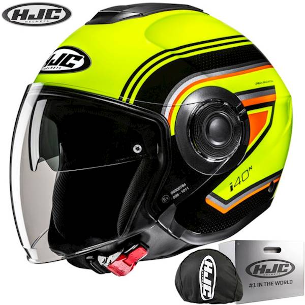 Kask HJC I40N Linia Yellow/Black XXL