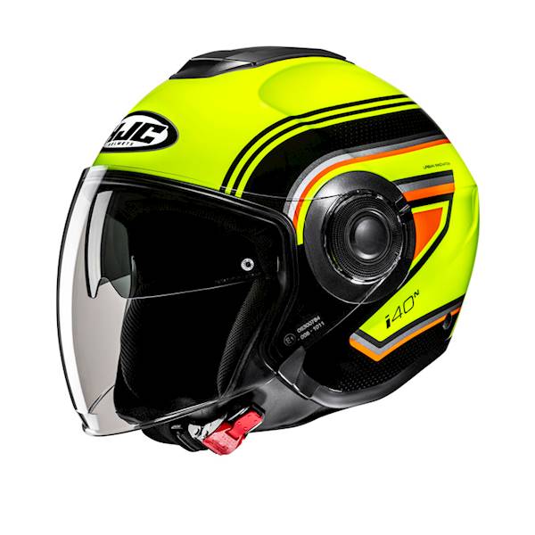 Kask HJC I40N Linia Yellow/Black XL