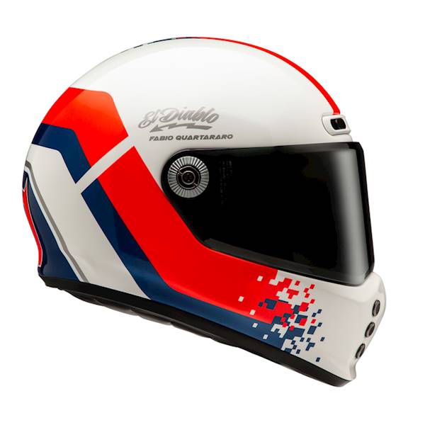 Kask HJC V10 Fq20 Retro White/Rd/Blue M