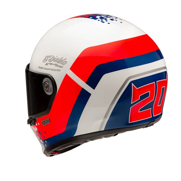 Kask HJC V10 Fq20 Retro White/Rd/Blue M