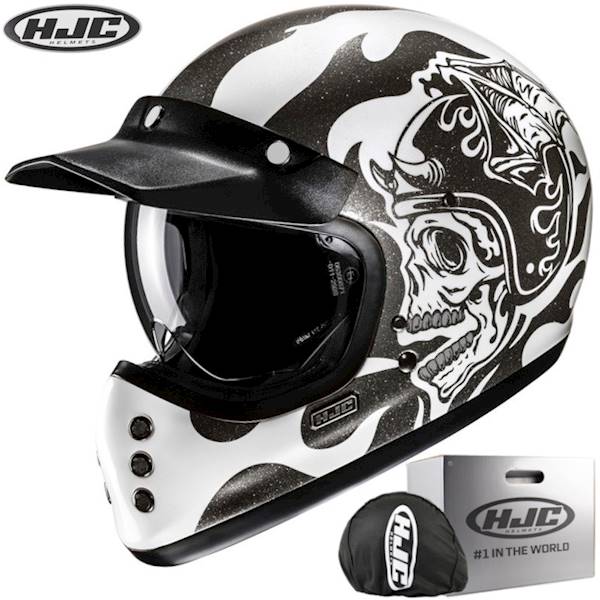 Kask HJC V60 Flame Black/White XL