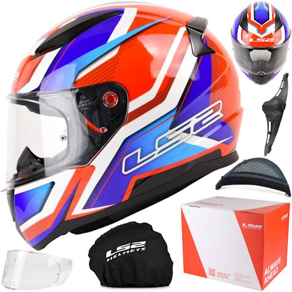 Kask LS2 FF353 Rapid II Flitz Wh.Bl.Red S