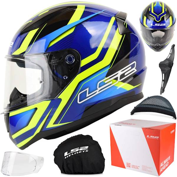 Kask LS2 FF353 Rapid II Flitz H-V Yel. Blue XS