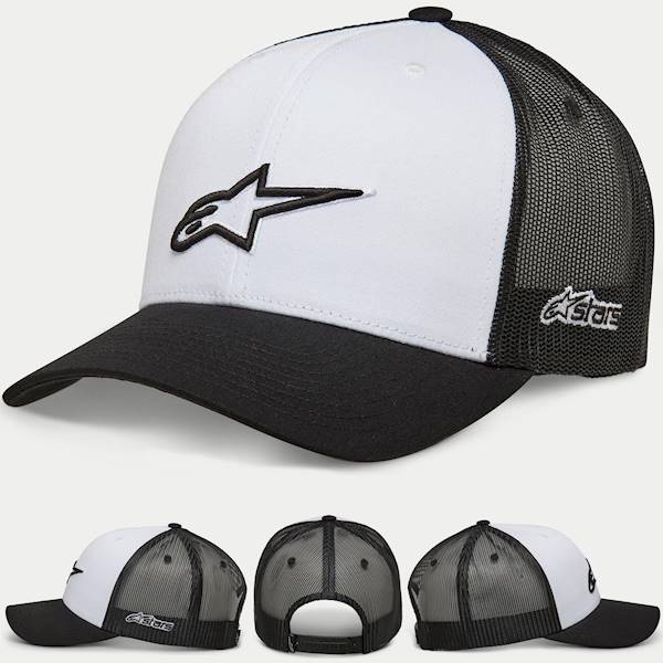 Czapka Alpinestars Trucker Hat Outline White/Black