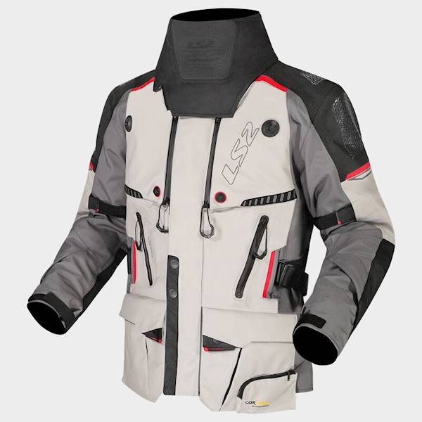 Kurtka LS2 Apollo Man Grey Black Red XL