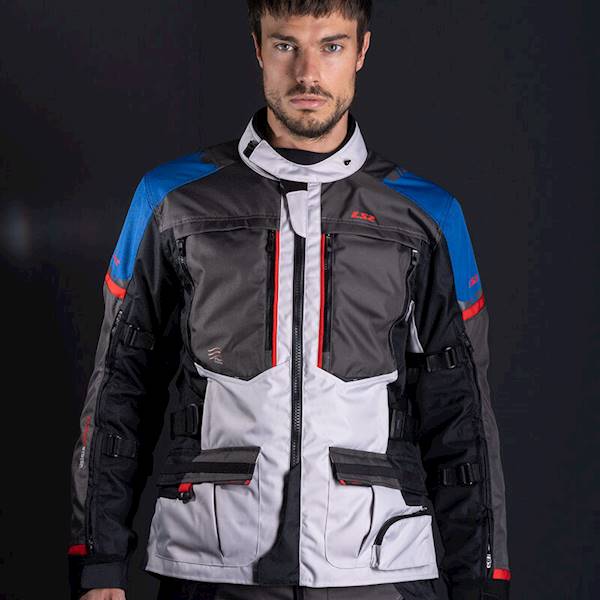 Kurtka LS2 Norway Man Blue Black Grey Red 5XL