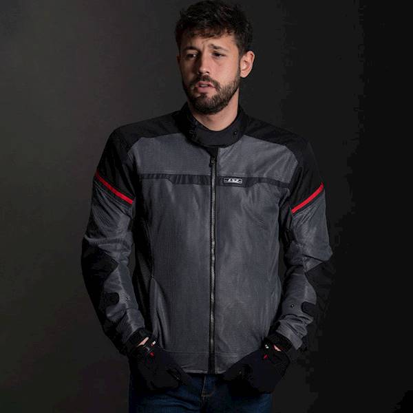 Kurtka LS2 Riva Man Black Dark Grey Red 4XL