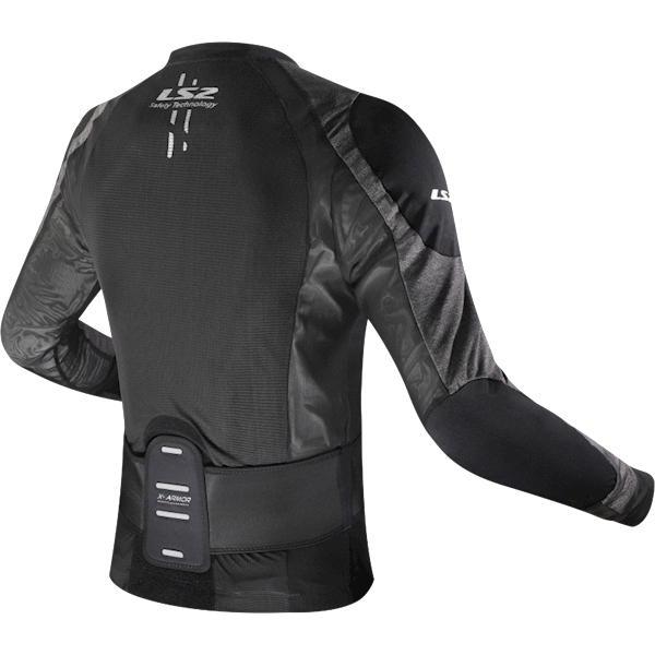 Bluza Zbroja LS2 X-Armor Man Black Silver 3XL-4XL