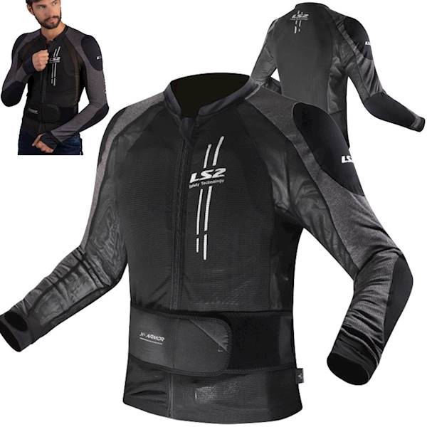 Bluza Zbroja LS2 X-Armor Man Black Silver
