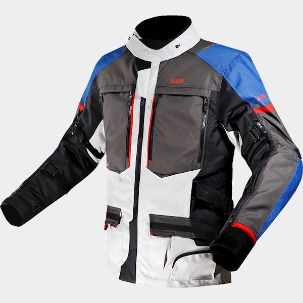 Kurtka LS2 Norway Man Blue Black Grey Red