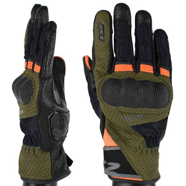 Rękawice LS2 Air Raptor Man Green Blue H-V Or. M