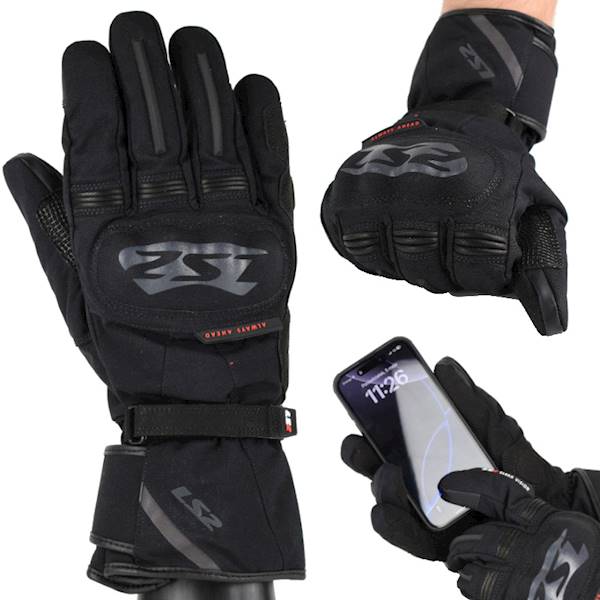 Rękawice LS2 Snow Man Black M