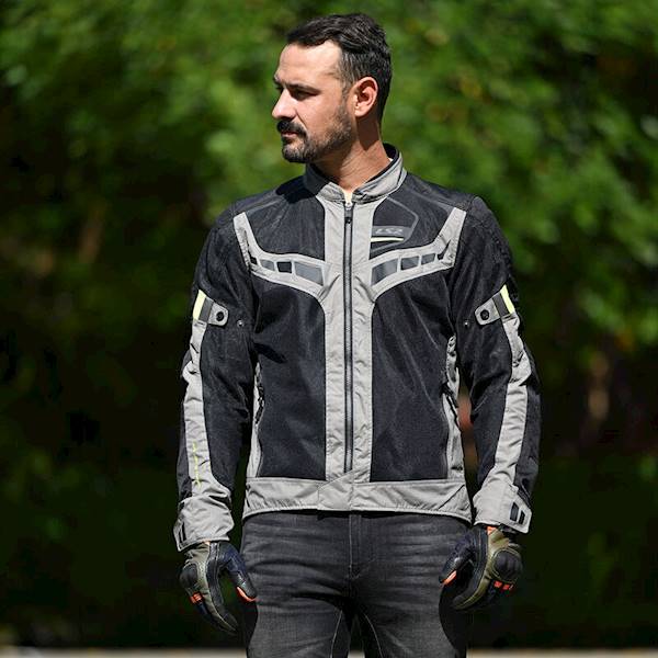 Kurtka LS2 Garda Air Man Black Grey H-V Orange XL