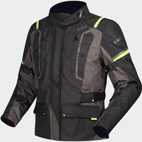 Kurtka LS2 Narvik Lady Grey Black H-V Yellow 5XL