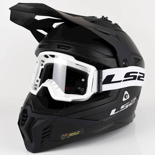 Gogle LS2 Charger Białe Clear Visor