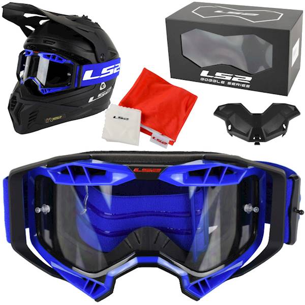 Gogle LS2 Aura Czarno-Niebieskie