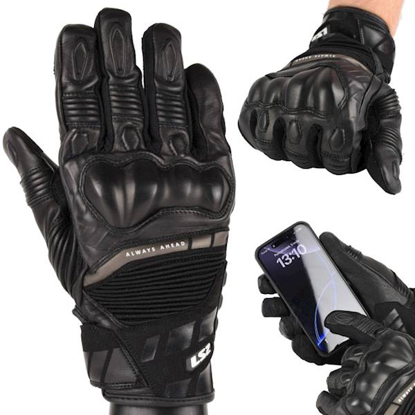 Rękawice LS2 Octane WP Leather Man Black XL