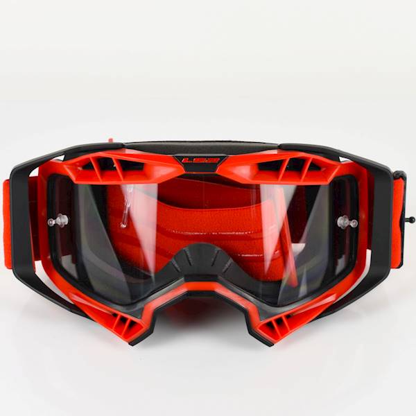 Gogle LS2 Aura Czarno-Czerwone