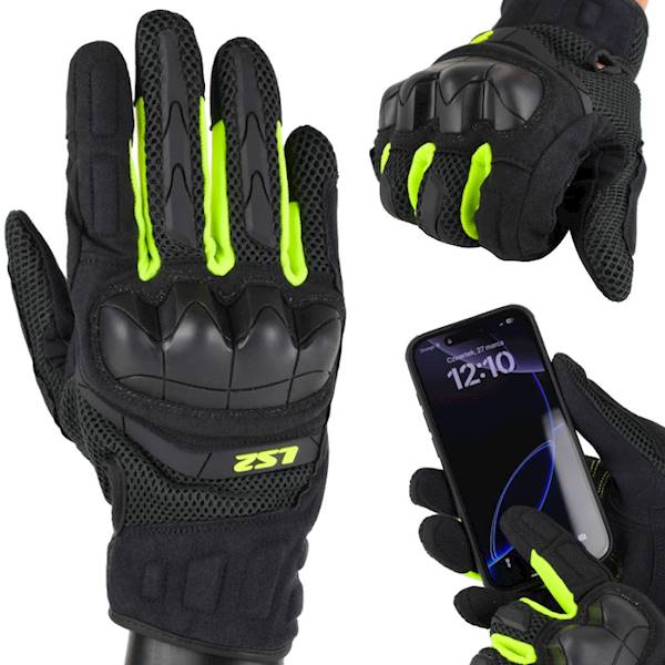 Rękawice LS2 Kubra Man Gloves Anthr. H-V Yel. XXL