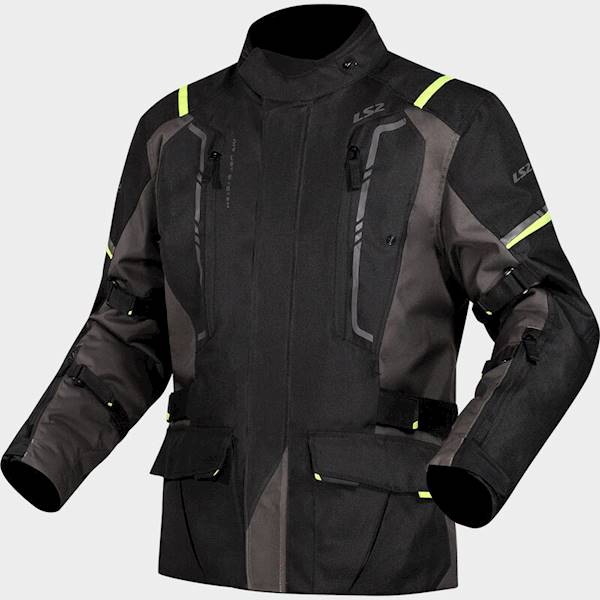Kurtka LS2 Narvik Man Grey Black H-V Yellow 3XL