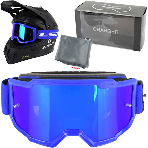 Gogle LS2 Charger Niebieskie