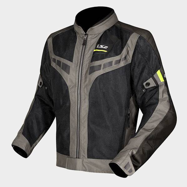 Kurtka LS2 Garda Air Man Black Grey H-V Orange L