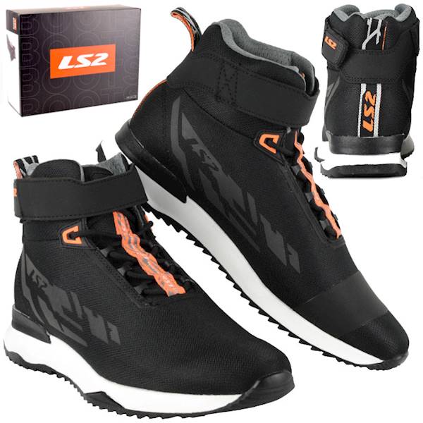 Buty motocyklowe LS2 Acrux Man Black H-V Orange