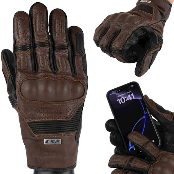 Rękawice LS2 Duster Man Brown XL