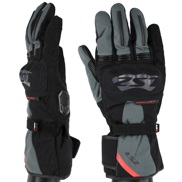 Rękawice Motocyklowe LS2 Snow Man Black Green