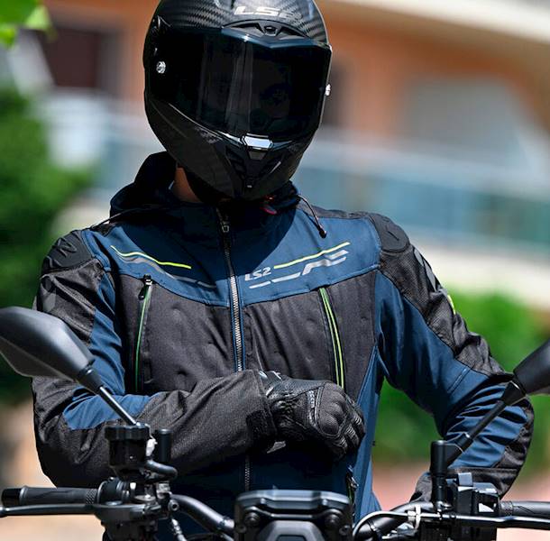 Kurtka LS2 Zirconium Man Blue Black H-V Yel XL