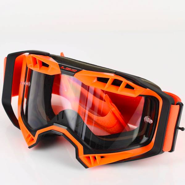 Gogle LS2 Aura Enduro Pomarańczowe Pinlock Extra