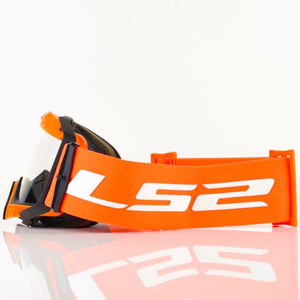 Gogle LS2 Aura Enduro Pomarańczowe Pinlock Extra