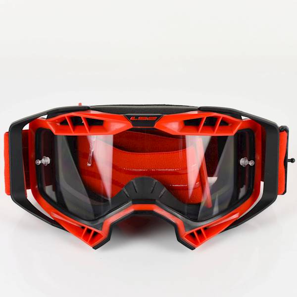 Gogle LS2 Aura Enduro Czerwone Pinlock Extra