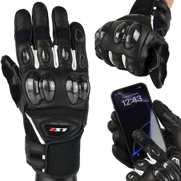Rękawice LS2 Spark 2 Man Black White XXL