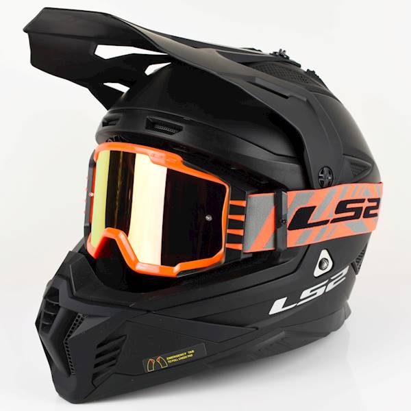 Gogle LS2 Charger Pro Pomarańczowe