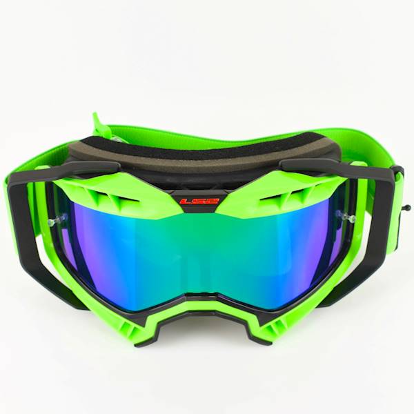 Gogle LS2 Aura Pro Czarno-Zielone Lustrzanka