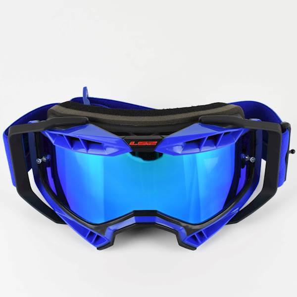 Gogle LS2 Aura Pro Czarno-Niebieskie Lustrzanka
