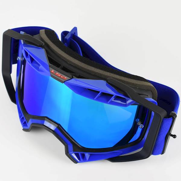 Gogle LS2 Aura Pro Czarno-Niebieskie Lustrzanka