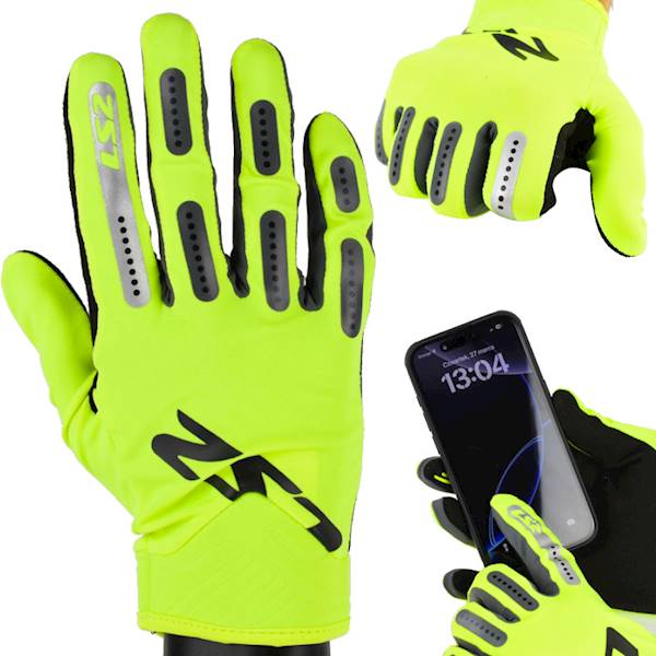 Rękawice LS2 Bend Man H-V Yellow Grey 3XL