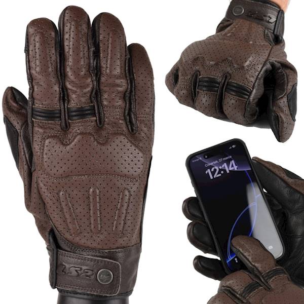 Rękawice LS2 Rust Man Brown L