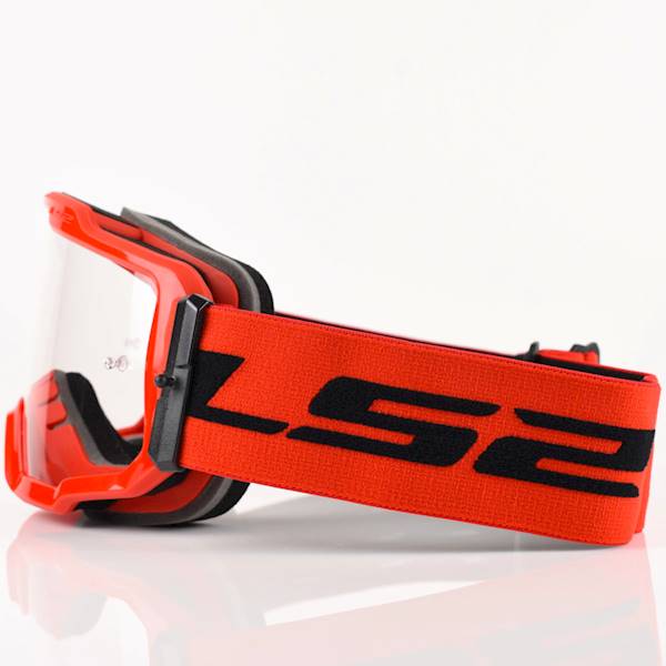Gogle LS2 Charger Czerwone Clear Visor