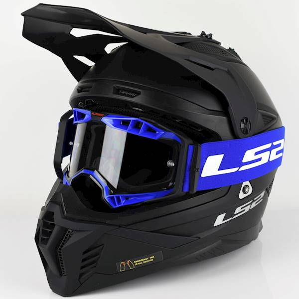 Gogle LS2 Aura Enduro Niebieskie Pinlock Extra