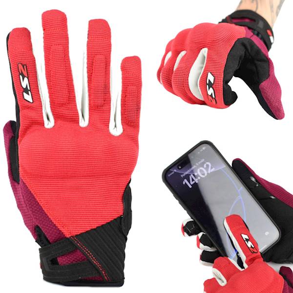 Rękawice LS2 Dart 2 Lady Black Red Grey L