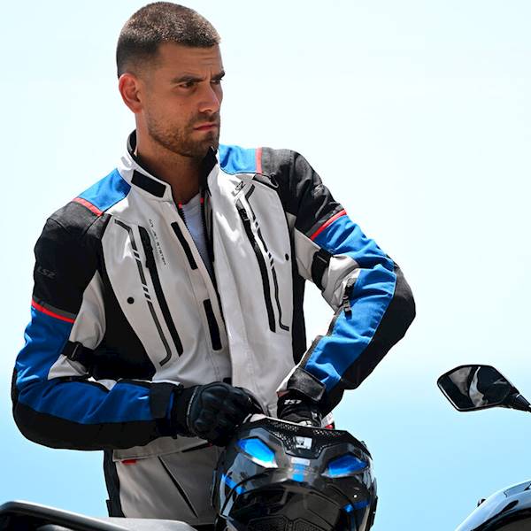 Kurtka LS2 Narvik Man Blue Black Grey Red 4XL