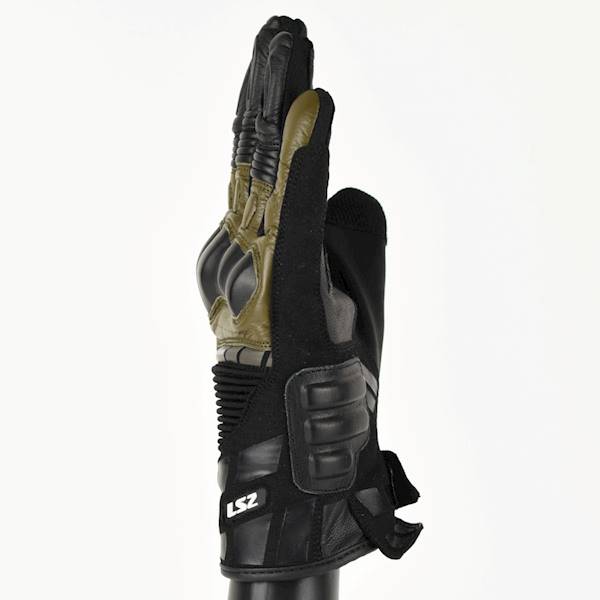 Rękawice LS2 Octane WP Leather Man Black Brown M