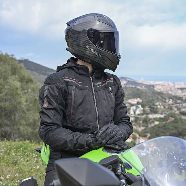 Kurtka LS2 Zirconium Man Black Red XL