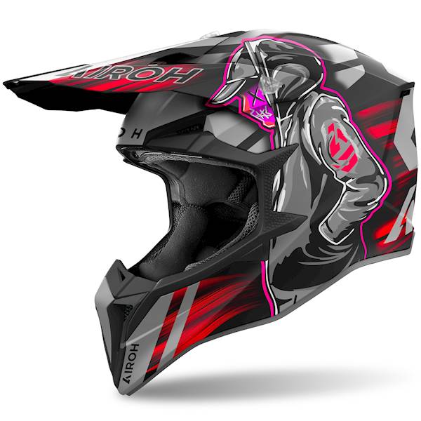 Kask Airoh Wraaap Cyber Red Matt XXS