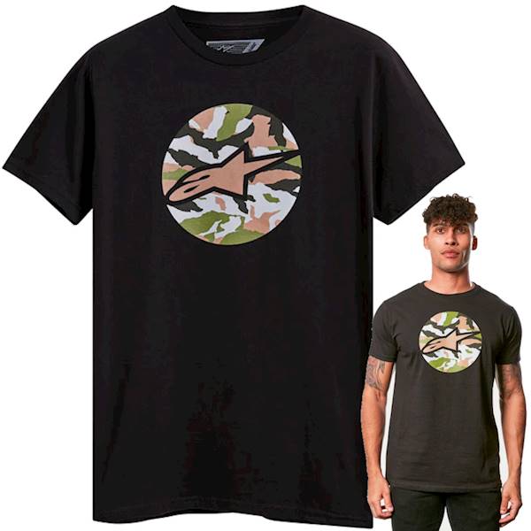 T-Shirt Koszulka Alpinestars Camo Disk Black L