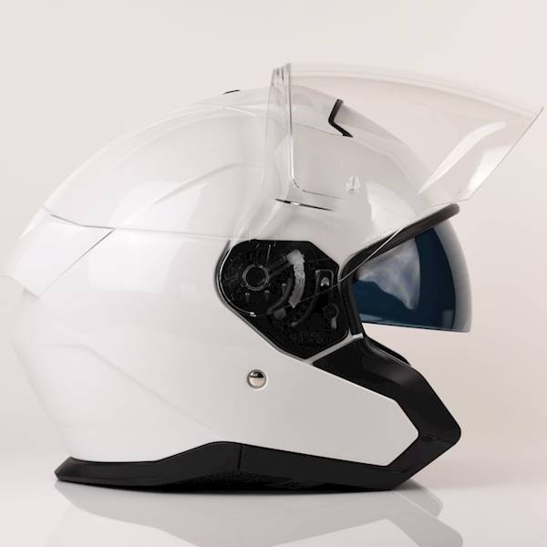 Kask Shark Skwal Jet Blank Biały połysk S