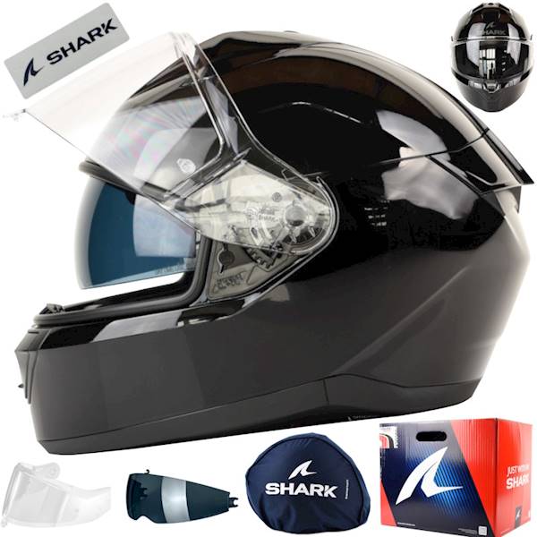 Kask Shark Ridill 2 Blank Czarny połysk XL